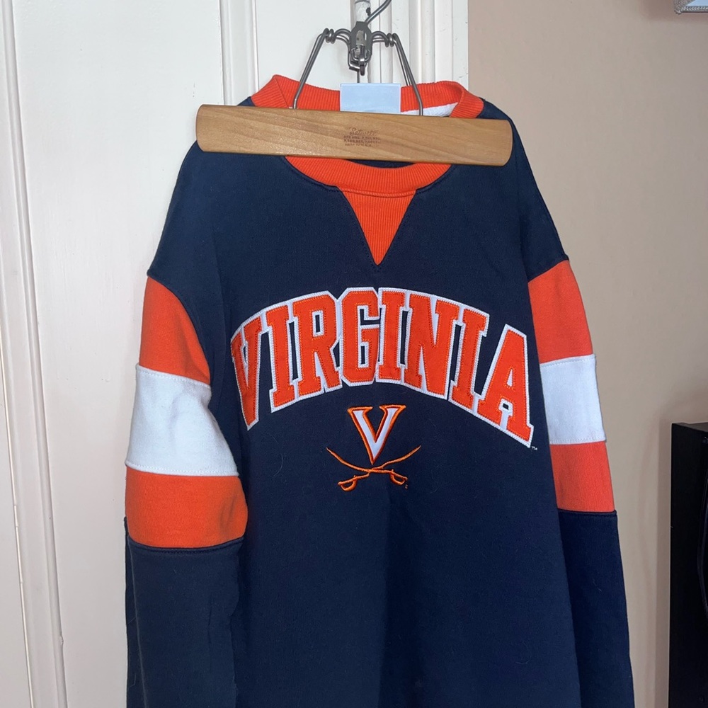 Champion Blue and Orange Crewneck Sweater